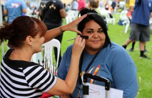 Face painting at Veale Gardens